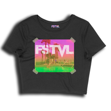 Load image into Gallery viewer, FSTVL POOL VIBES CROP TEE