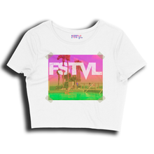 Load image into Gallery viewer, FSTVL POOL VIBES CROP TEE
